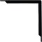 Ekena Millwork Stockport Steel Bracket, Powder Coated Black 2"W x 18"D x 18"H BKTM02X18X18STPBL - alternate 6